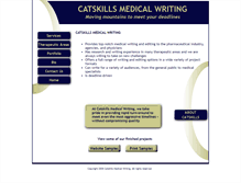 Tablet Screenshot of catskillsmedicalwriting.com
